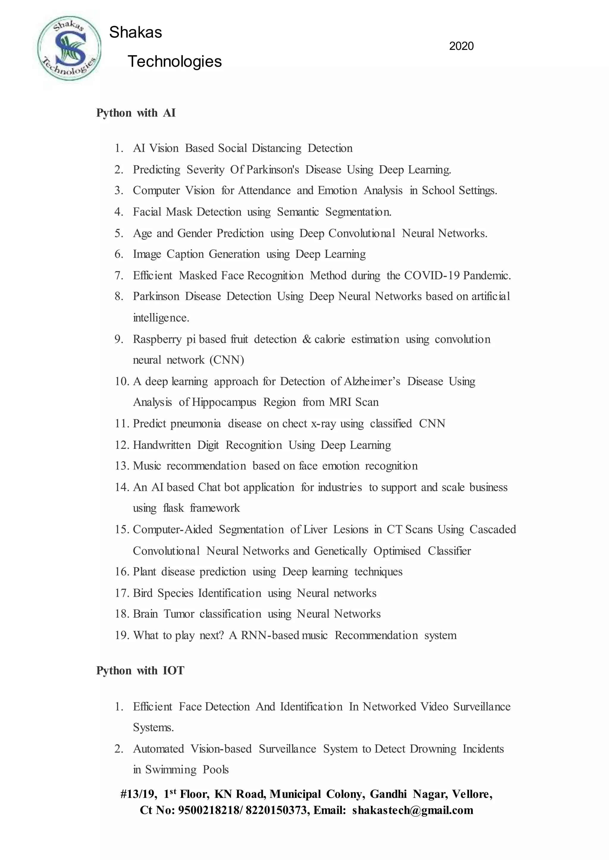 Python | DOCX | Artificial Intelligence | Technology & Computing