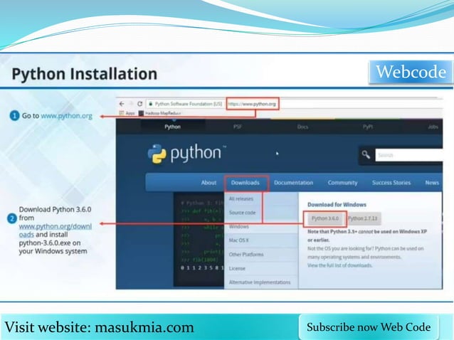Python slide basic to advanced english tutorial