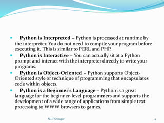 Python Programming | PPT