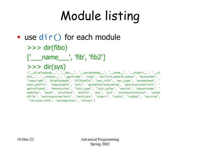 Python basics | PPT