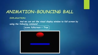 2D Graphics animation - Bouncing ball(Python).pptx