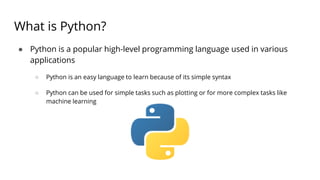 Introduction of python Introduction of python Introduction of python | PPT