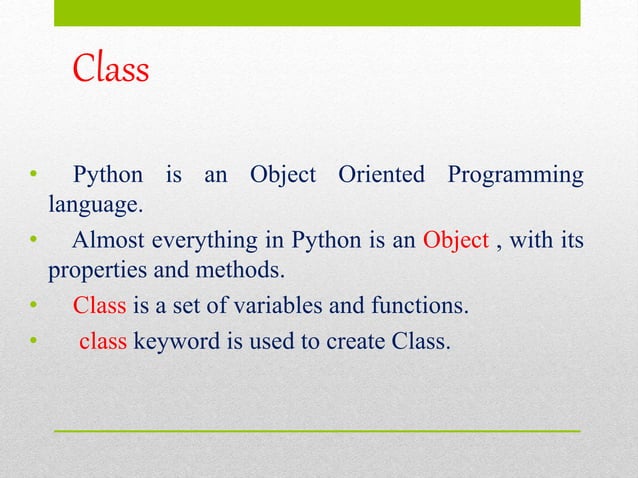 PYTHON - OBJECT ORIENTED PROGRAMMING .pptx
