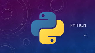 Python basic slides for beginners to learn python | PPT