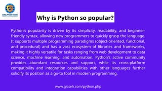 best Python programming course in DelhiI | PPT