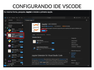 CONFIGURANDO IDE VSCODE
 