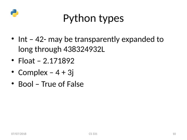 Python programming language presentation | PPT