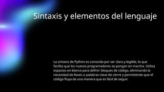 Python presentación power point concepto entorno generalidades ...