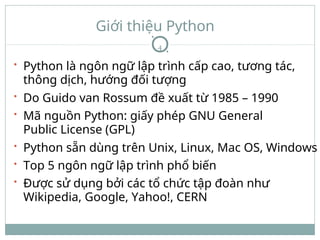 Học ngôn ngữ lập trình pythonasdasdasdasda | DOCX