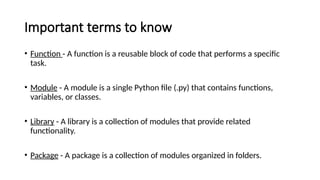 python - A basic notes for beginners(newbies) | PPTX
