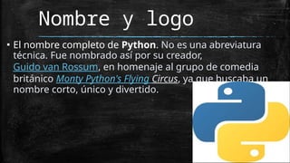 Creadror De Python python ordenes de programacion en psient | PPTX