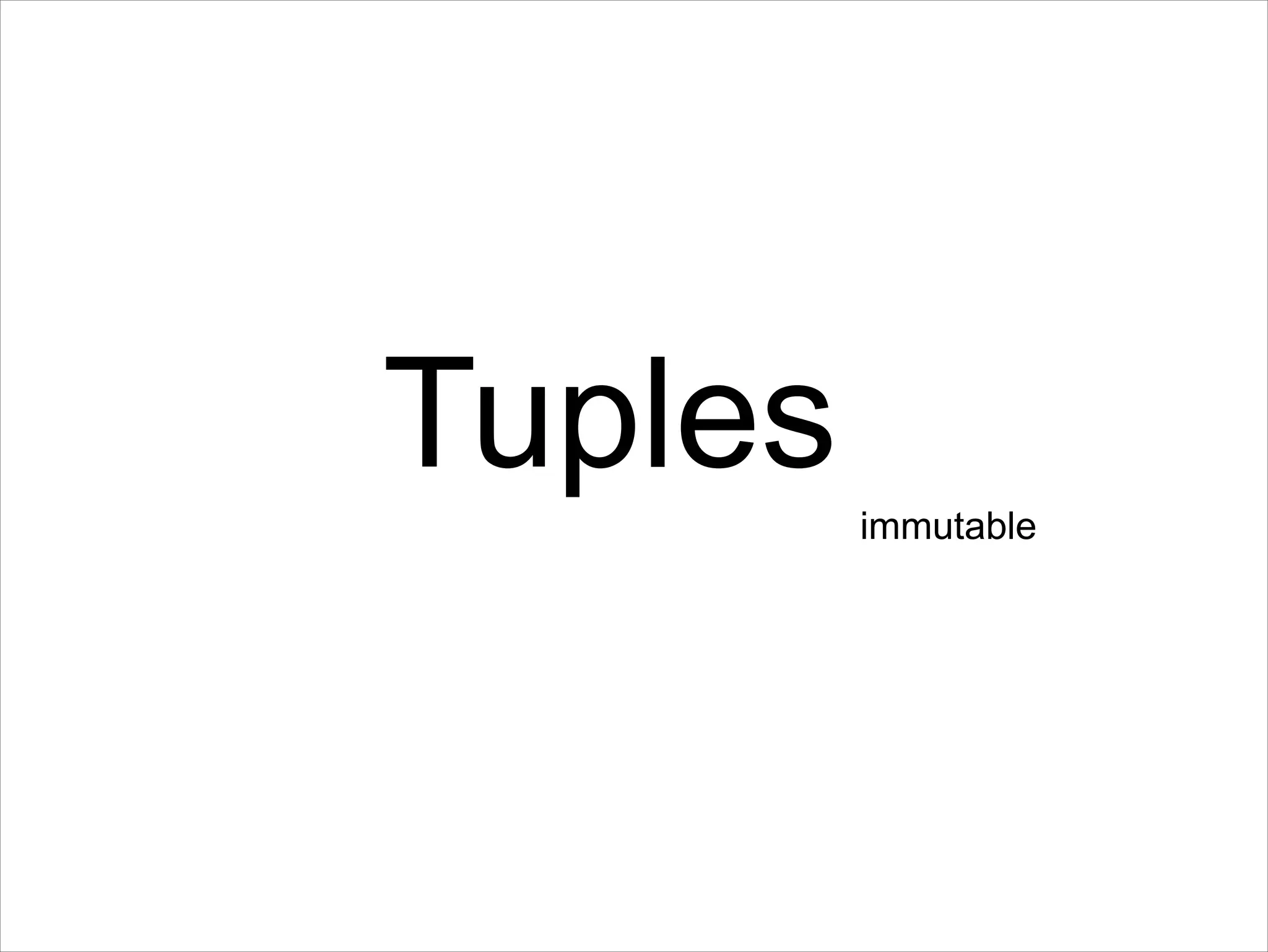 Tuplesimmutable 