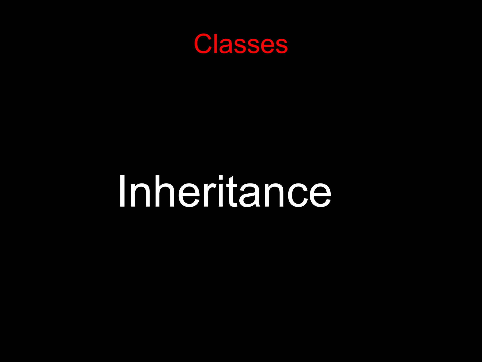 Inheritance Classes 