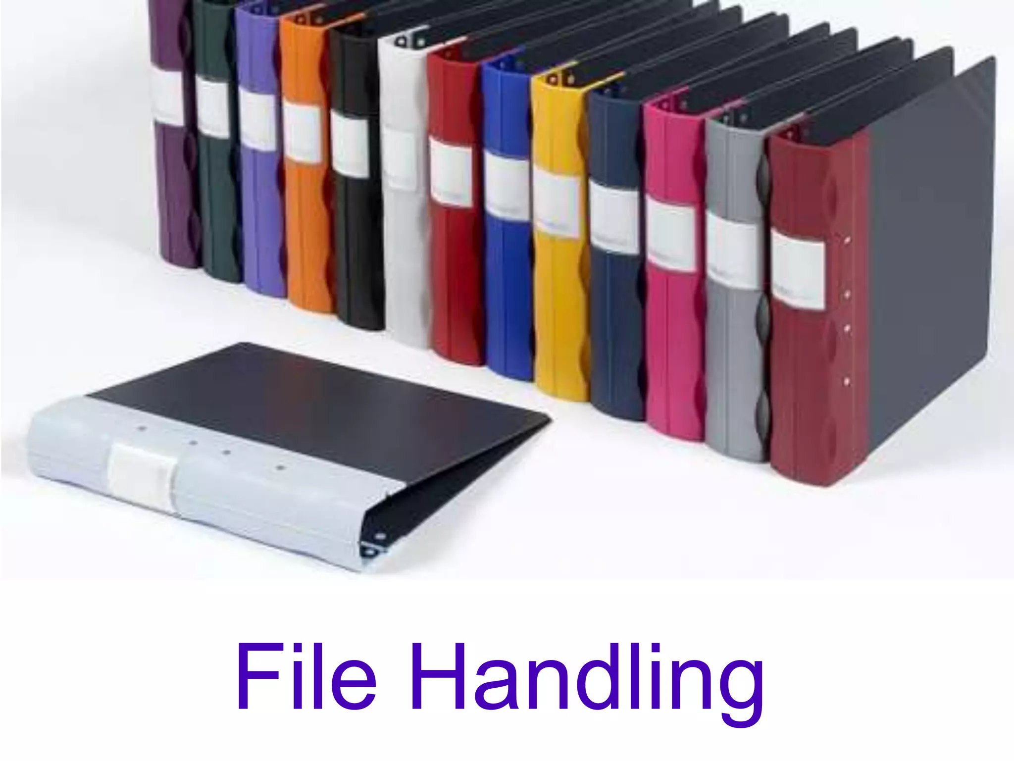 File Handling 