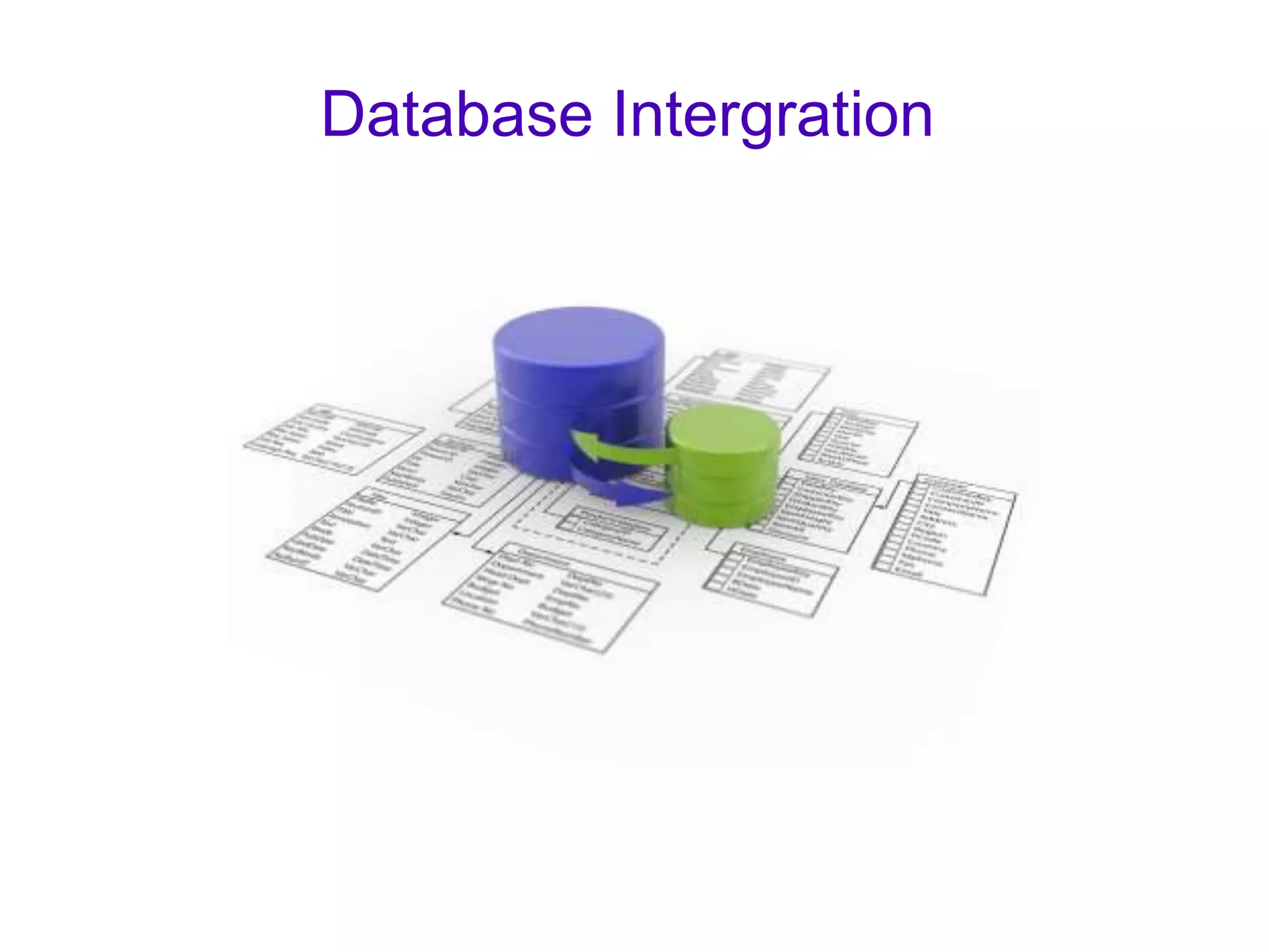 Database Intergration 