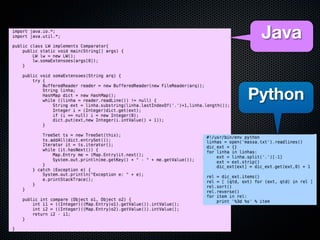 Java


Python
 