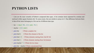 Python- Basic.pptx with data types, lists, and tuples with dictionary ...