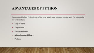 Python- Basic.pptx with data types, lists, and tuples with dictionary ...