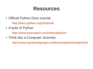 Python bootcamp - C4Dlab, University of Nairobi | PDF
