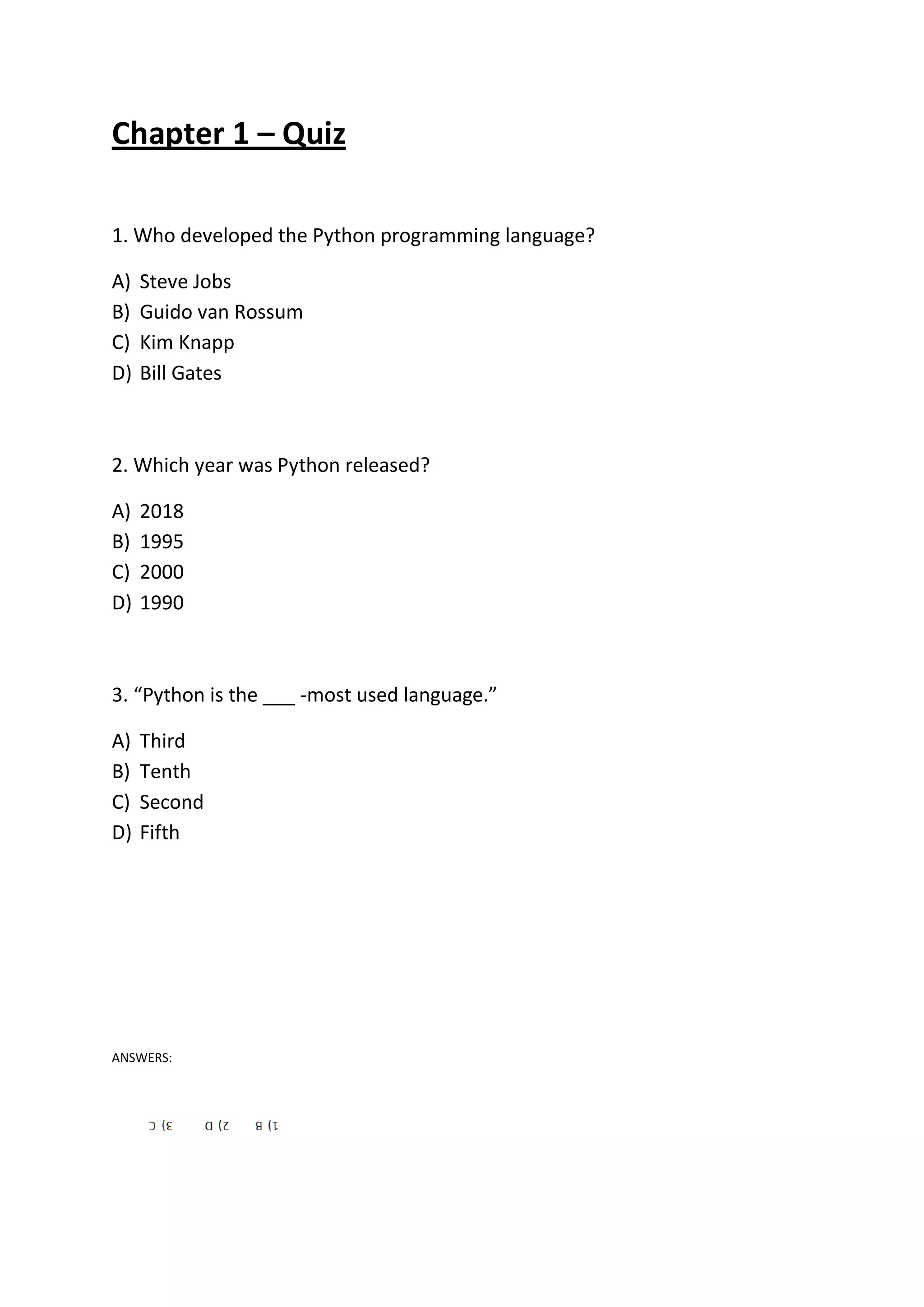 Python breakdown-workbook | PDF