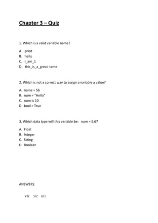 Python breakdown-workbook | PDF