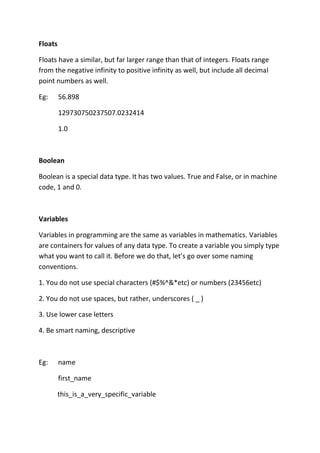 Python breakdown-workbook | PDF