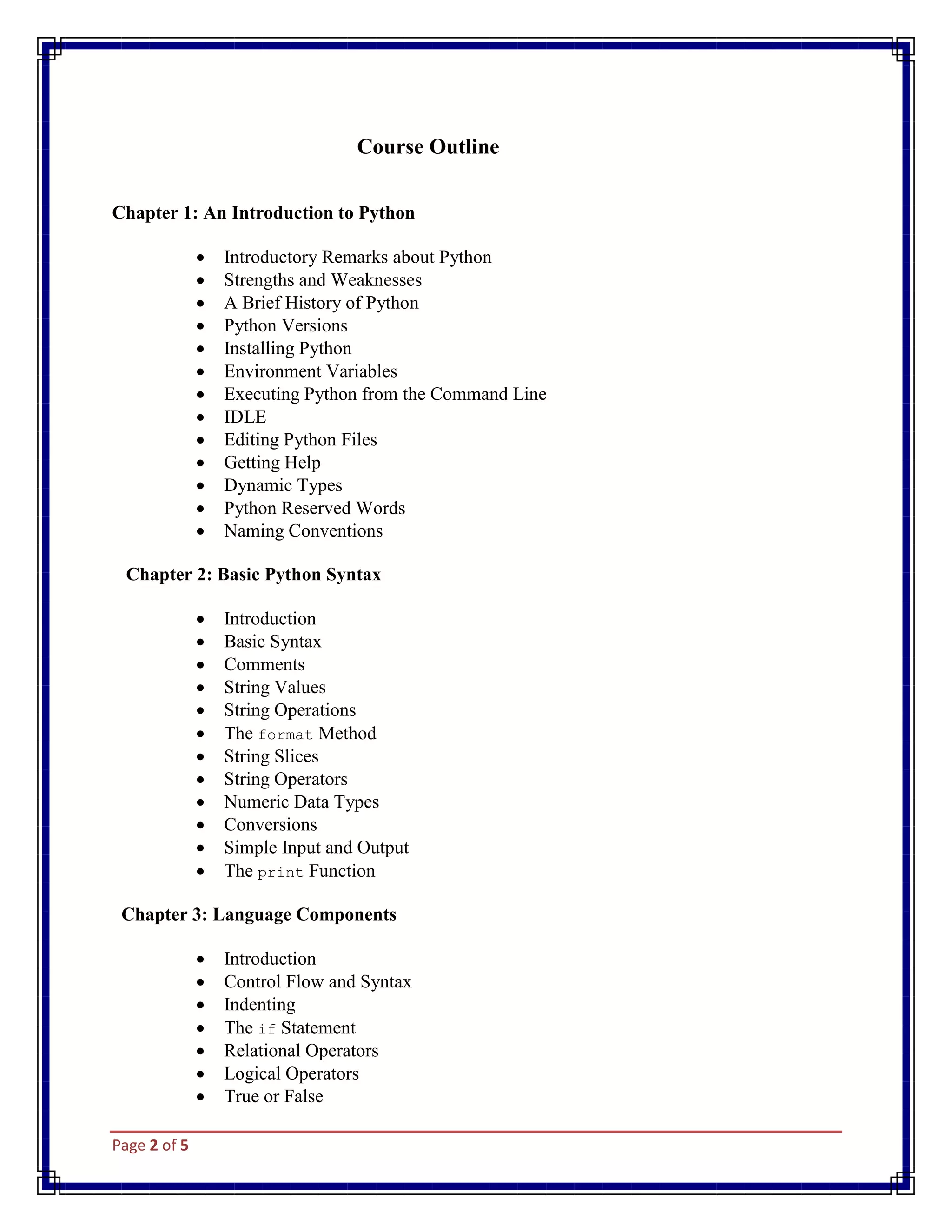Python brochure (2) | PDF | Programming Languages | Computing