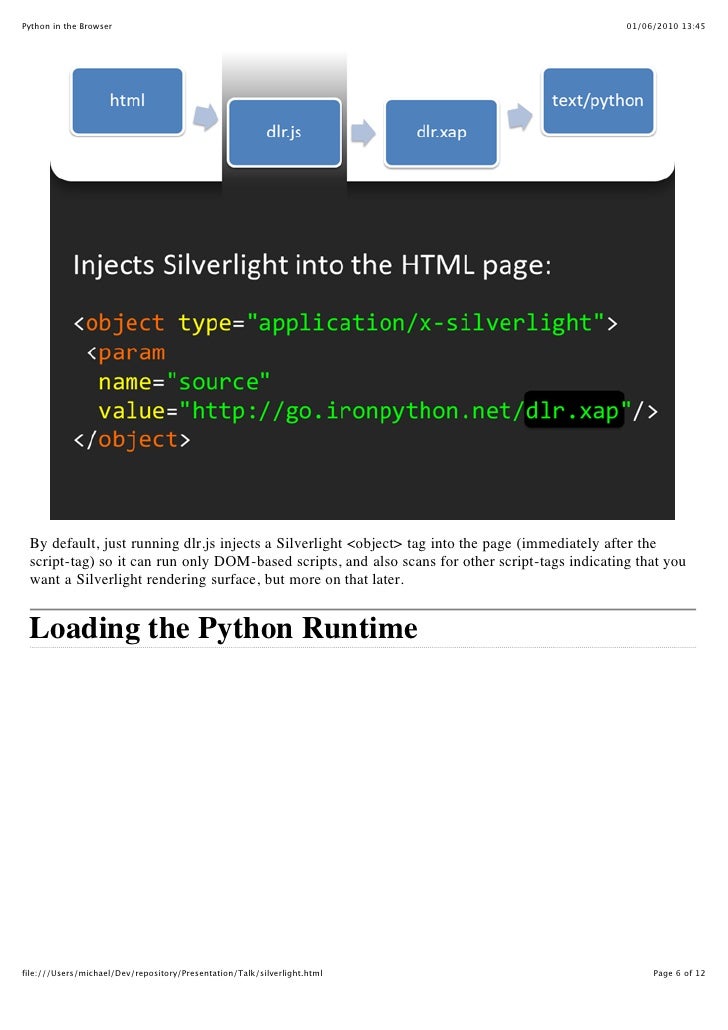 python runner in browser