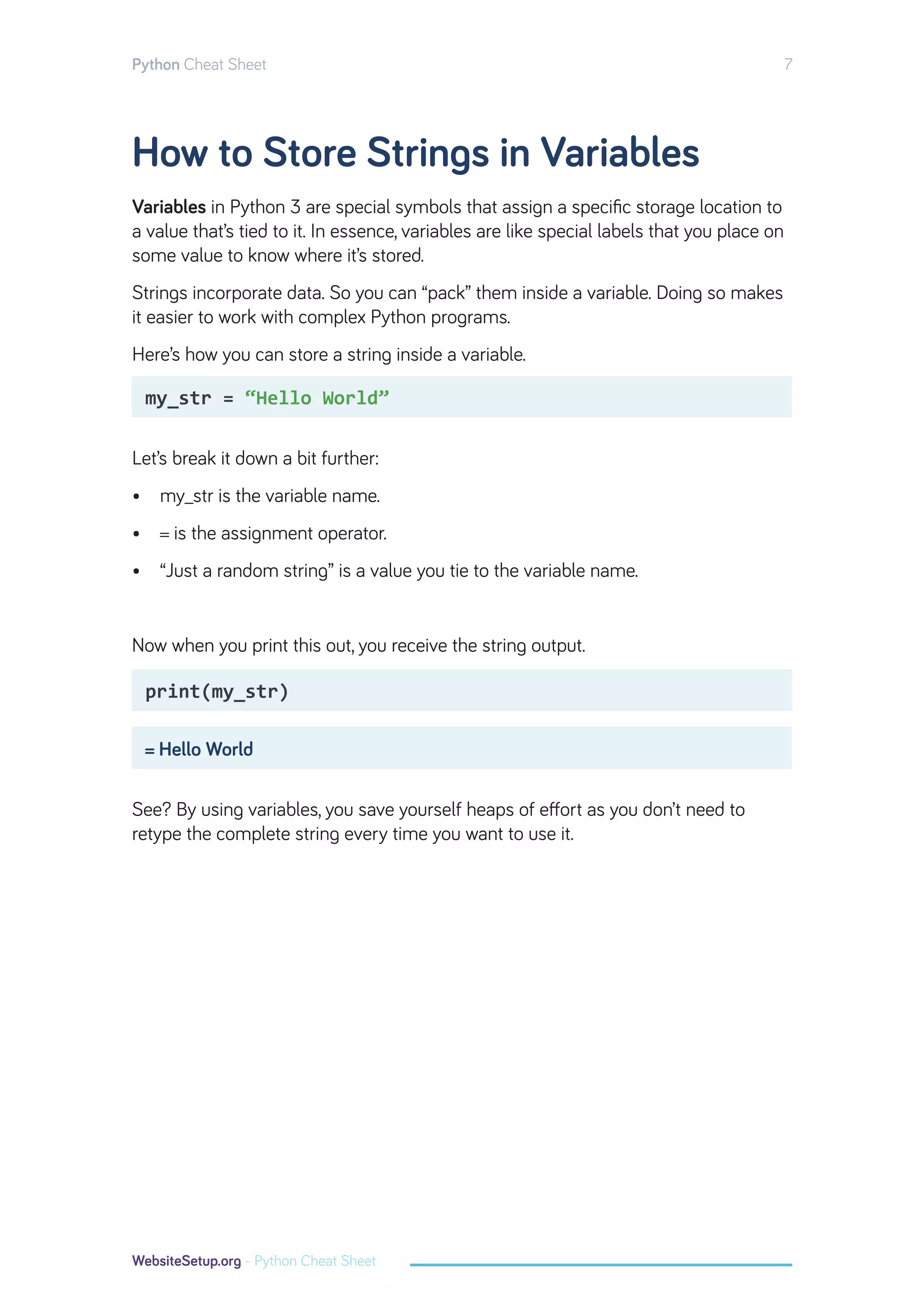 Python cheat-sheet | PDF