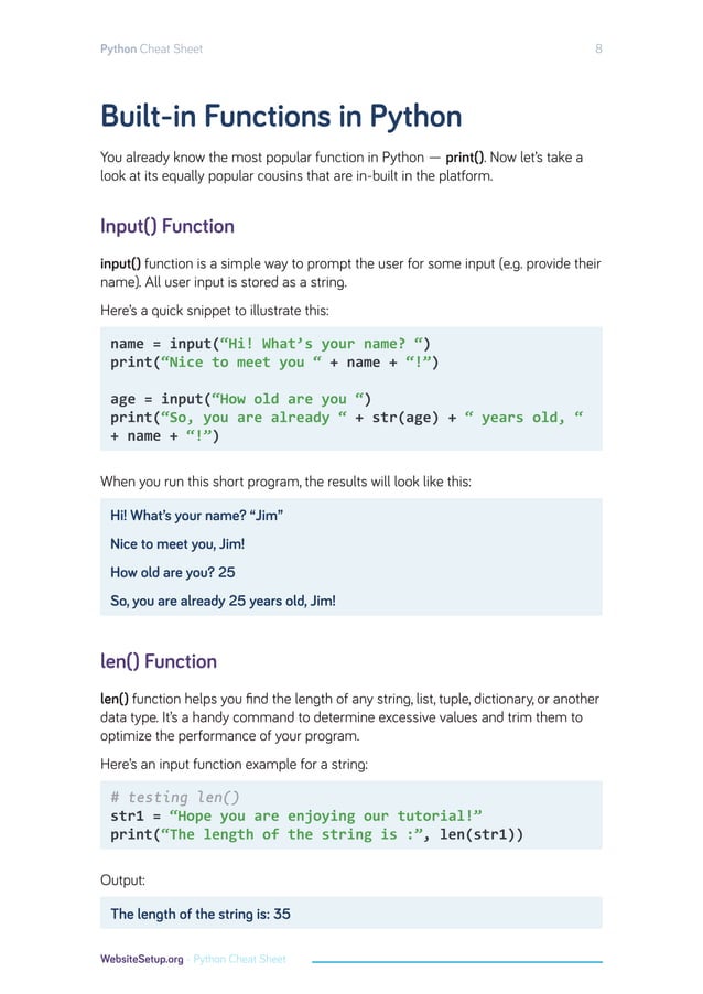 Python cheat-sheet | PDF