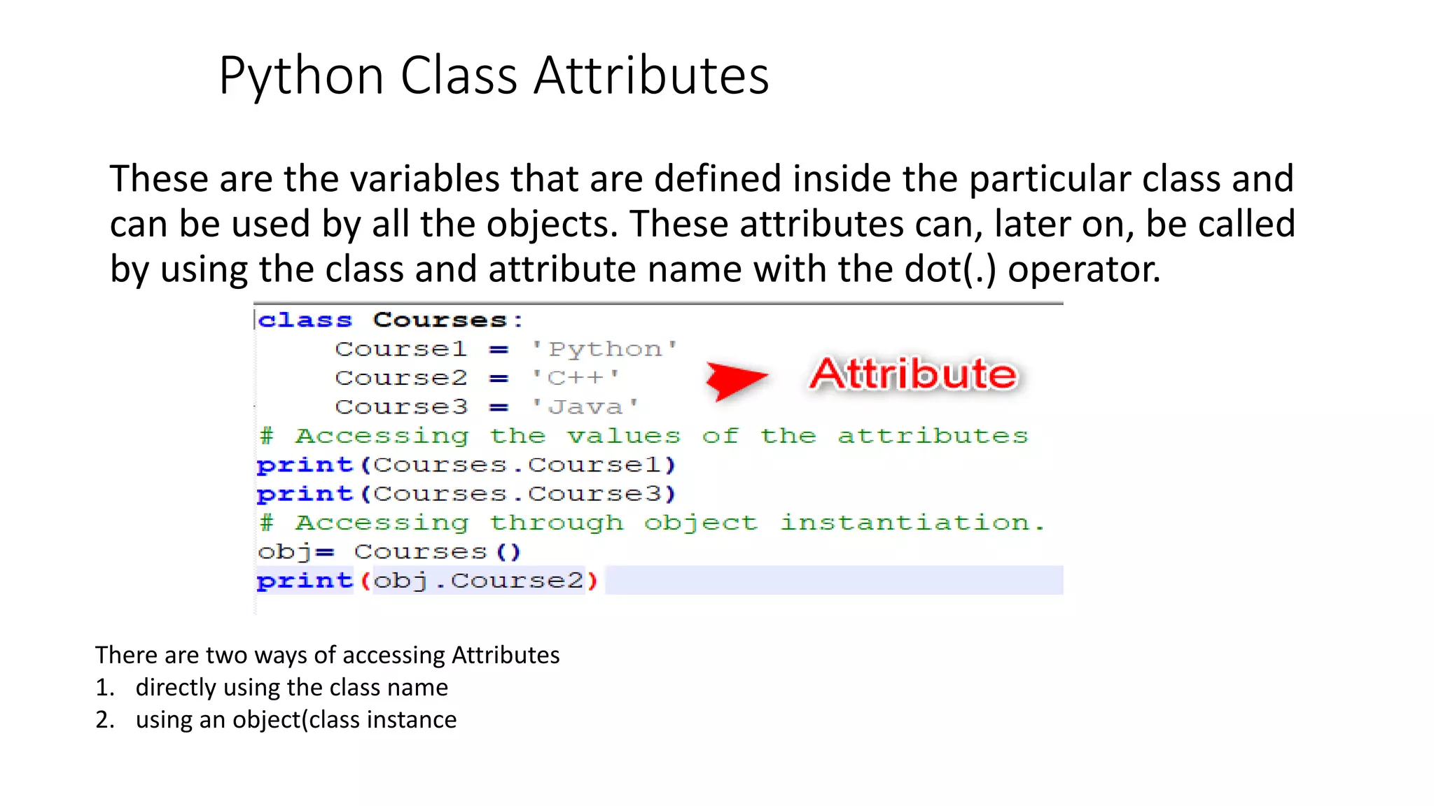 Python-Classes.pptx | Programming Languages | Computing