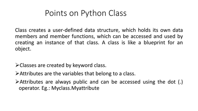 Python-Classes.pptx | Programming Languages | Computing