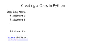 Python-Classes.pptx | Programming Languages | Computing