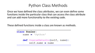 Python-Classes.pptx | Programming Languages | Computing