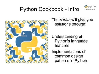 Python Cookbook - Intro ,[object Object]