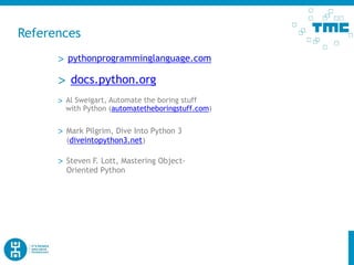 Introduction to Python 3 | PPT
