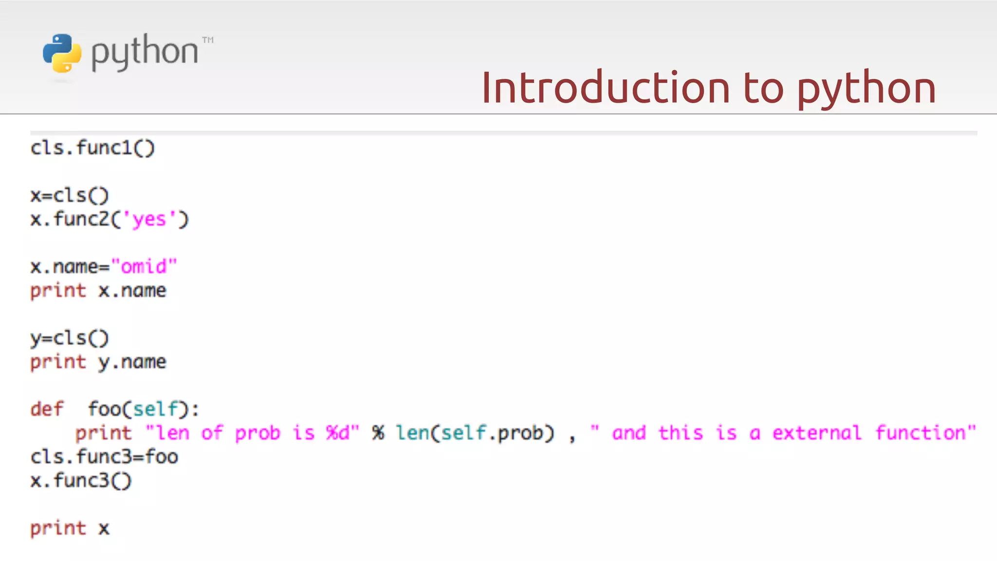 Introduction to python 