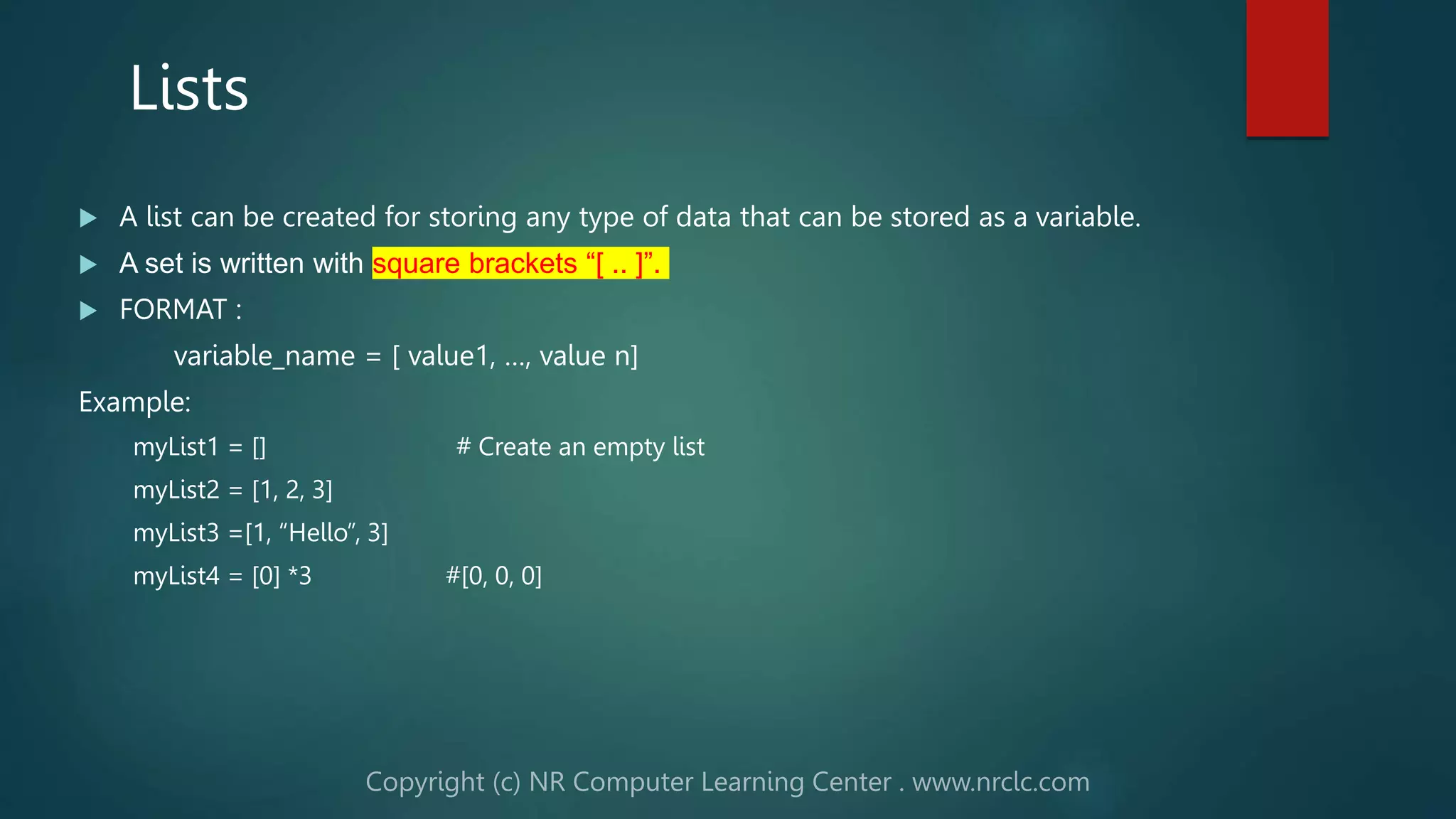 Python - Data Structures | PPT
