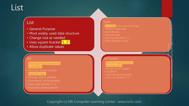 Python - Data Structures | PPT