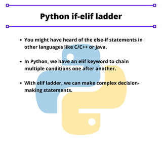 Python decision making | PDF | Programming Languages | Computing