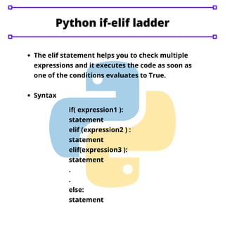 Python decision making | PDF