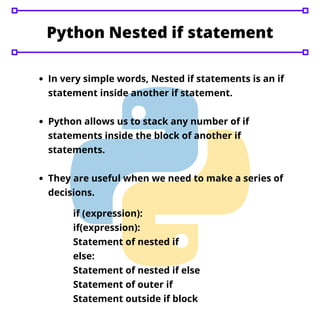 Python decision making | PDF