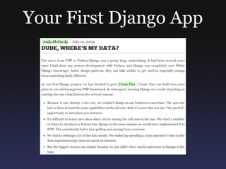 Your First Django App 