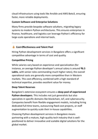 Top Python Development Services in Bangalore | PDF