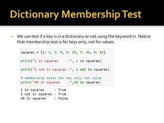 Python dictionary | PPT