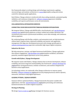 Python / Django Development & Web Application Services | PPTX