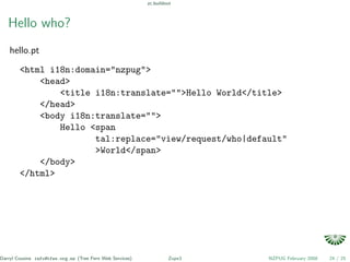 Python eggs, zc.buildout, zopeproject and zope3