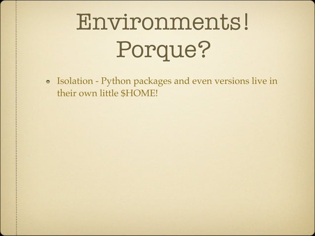 Python environments | PPT