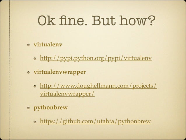 Python environments | PPT