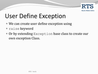 Python Exception Handling | PPT